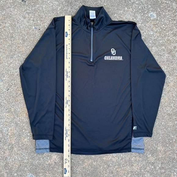 Russell Athletics‎ Pullover Mens Large Oklahoma Sooners Football Black Gray - Picture 9 of 10